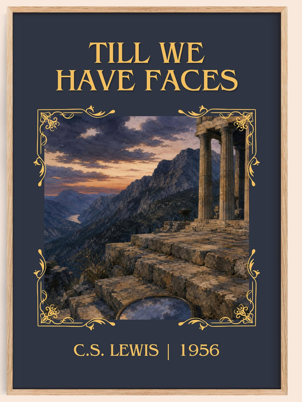 Till We Have Faces Classic Book Art Print by C.S. Lewis – book poster