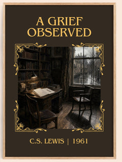 A Grief Observed Classic Book Art Print by C.S. Lewis – book poster