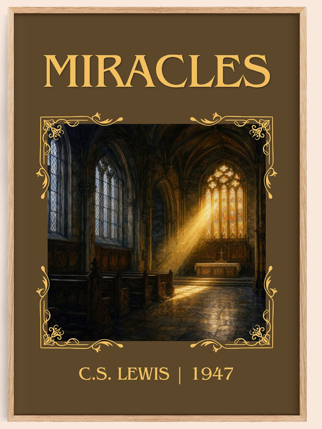 Miracles Classic Book Art Print by C.S. Lewis