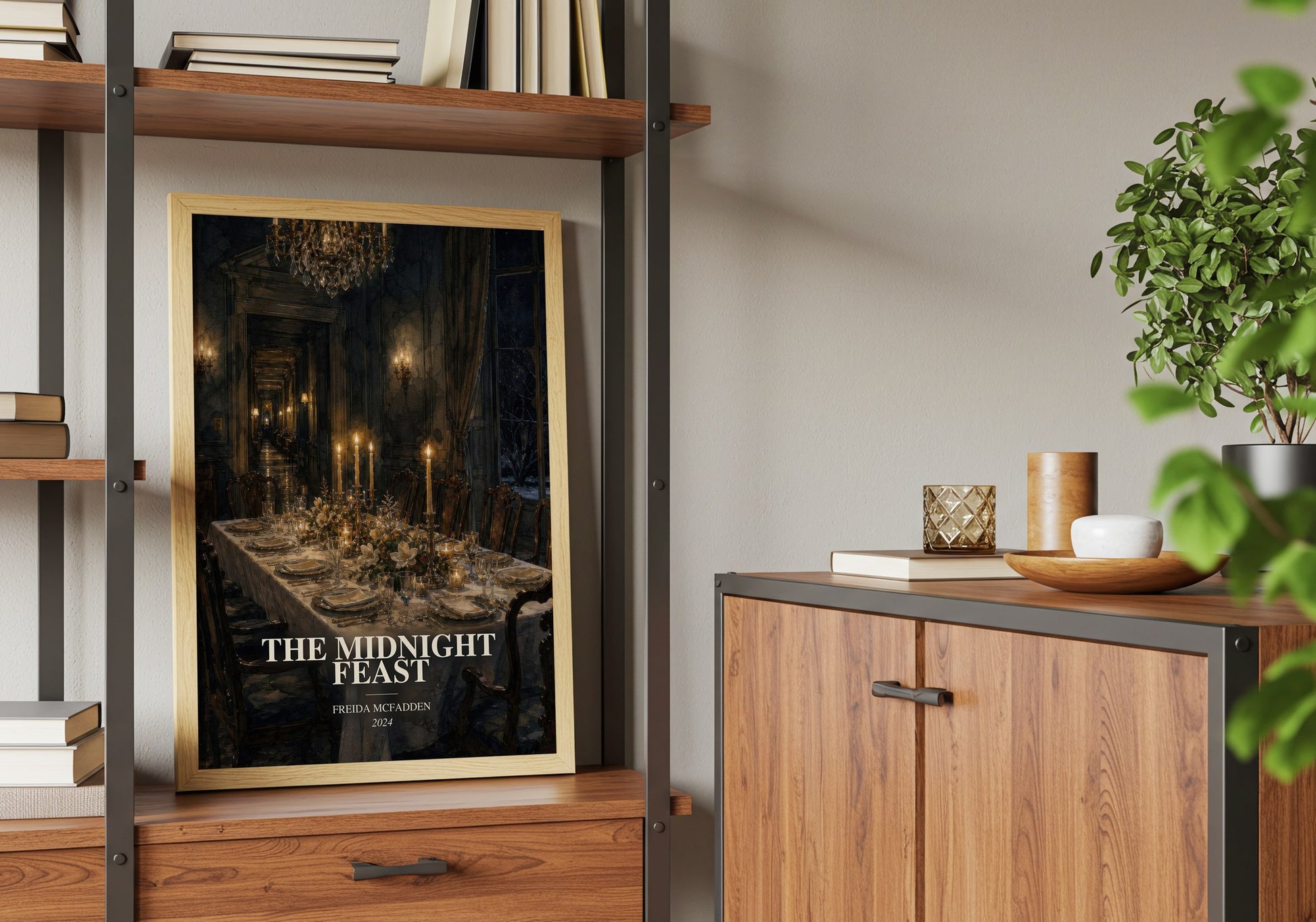 The Midnight Feast book watercolour illustration paper finish options – matte satin gloss