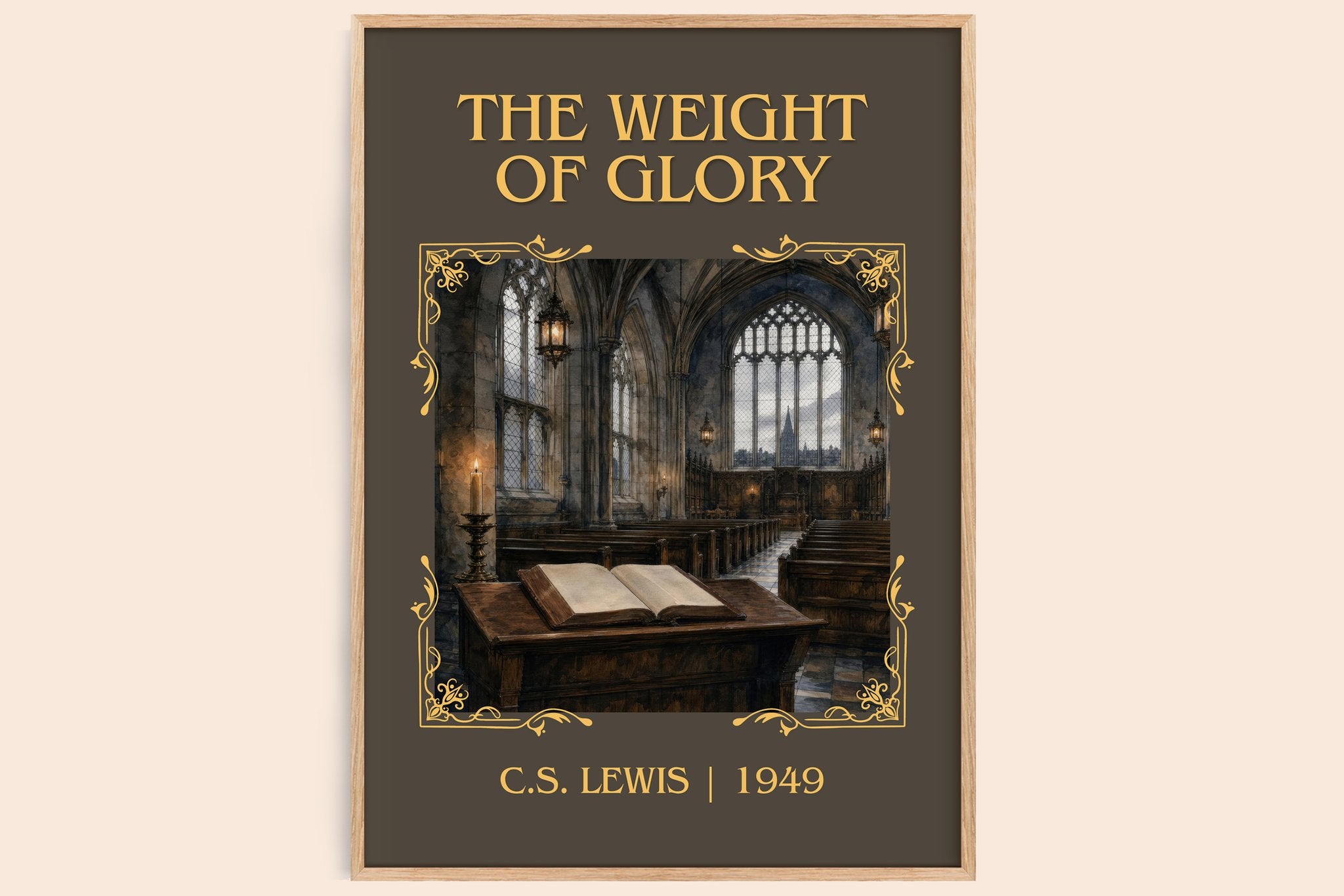 The Weight Of Glory Classic Book Art Print by C.S. Lewis