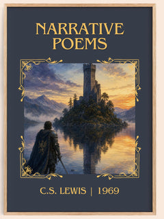 Narrative Poems Classic Book Art Print by C.S. Lewis – book poster