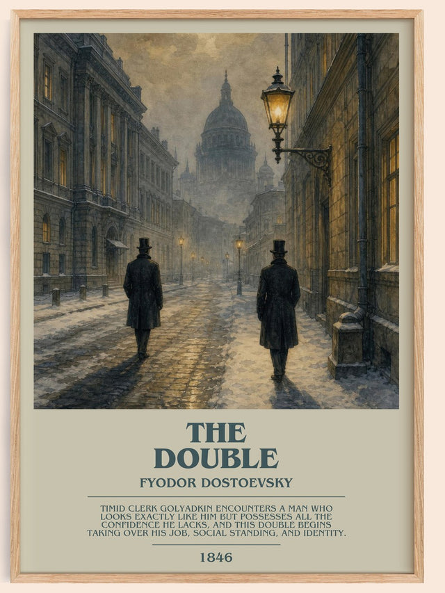 The Double Bookish Wall Art by Fyodor Dostoevsky
