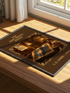 The Discarded Image Classic Book Art Print by C.S. Lewis – print on a sunlit desk