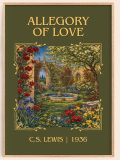 Allegory Of Love Classic Book Art Print by C.S. Lewis – book poster