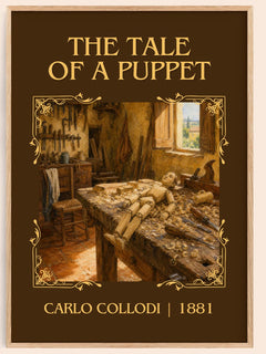 The Tale Of A Puppet Classic Book Art Print by Carlo Collodi – book poster