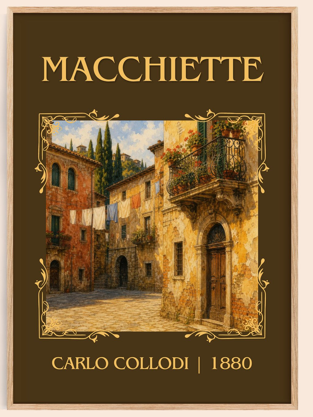 Macchiette Classic Book Art Print by Carlo Collodi – book poster