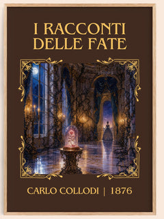 I Racconti Delle Fate Classic Book Art Print by Carlo Collodi – book poster