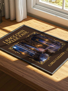 I Racconti Delle Fate Classic Book Art Print by Carlo Collodi – print on a sunlit desk