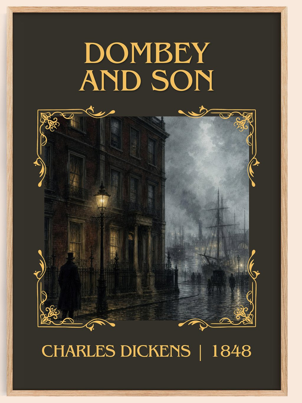 Dombey And Son Classic Book Art Print by Charles Dickens – book poster