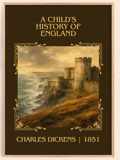 A Child'S History Of England Classic Book Art Print by Charles Dickens – book poster