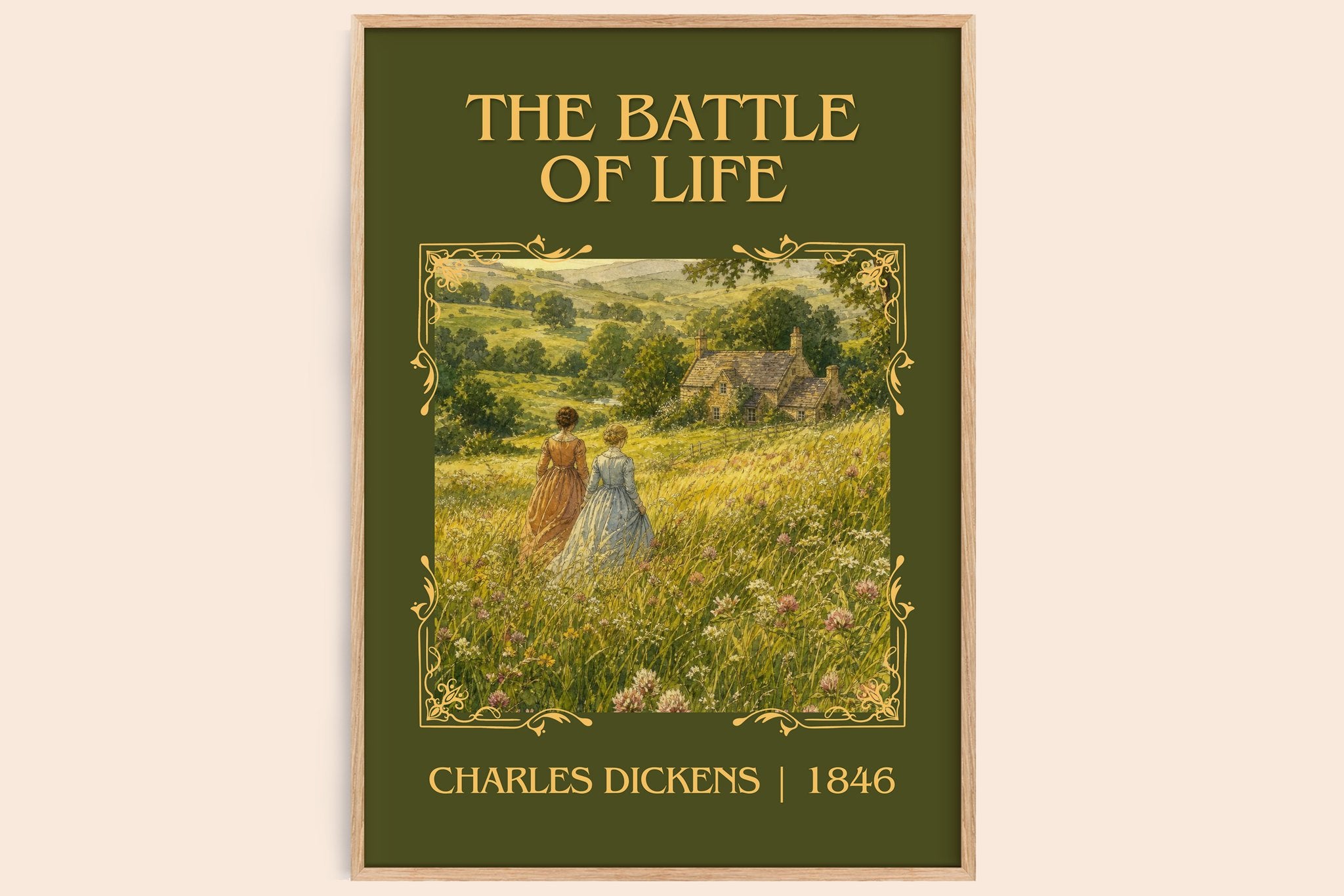 The Battle Of Life Classic Book Art Print by Charles Dickens