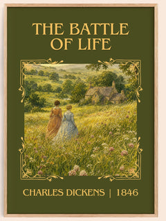 The Battle Of Life Classic Book Art Print by Charles Dickens – book poster