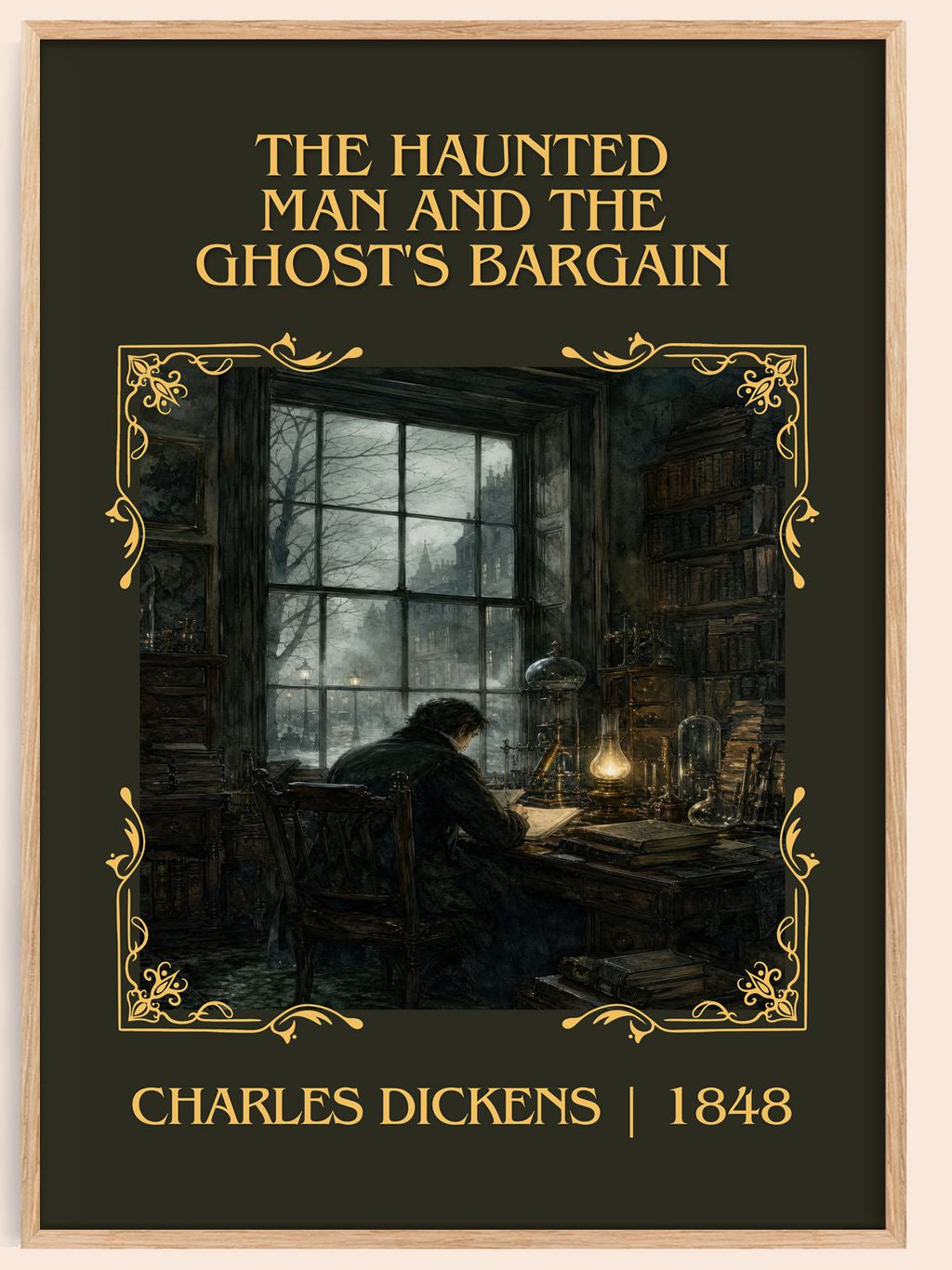 Haunted Man And The Ghost'S Bargain Classic Book Art Print – book poster