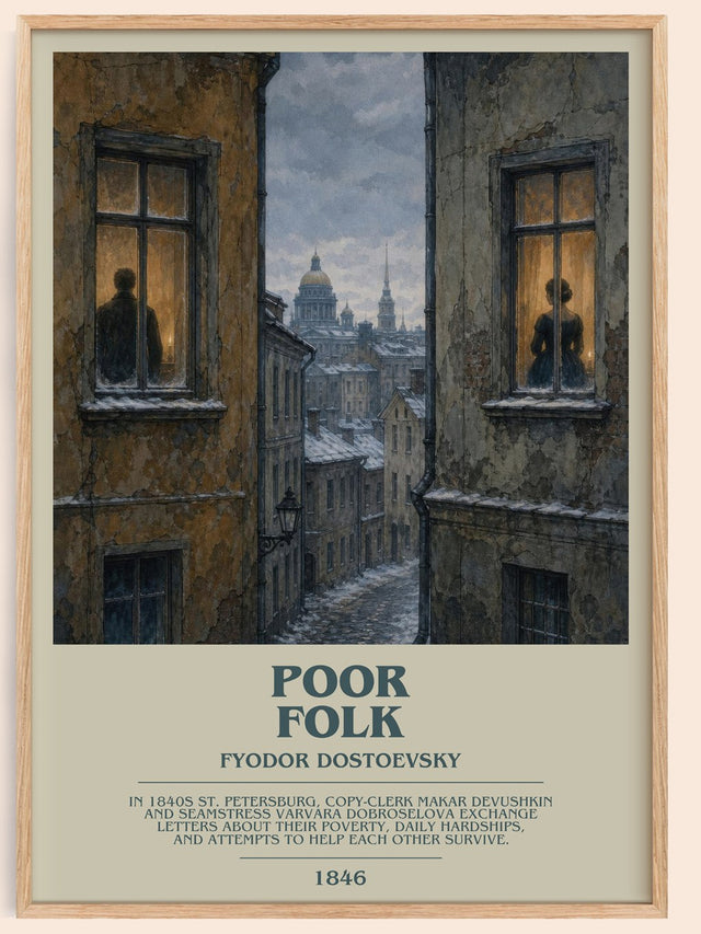 Poor Folk Bookish Wall Art by Fyodor Dostoevsky