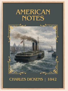 American Notes Classic Book Art Print by Charles Dickens – book poster