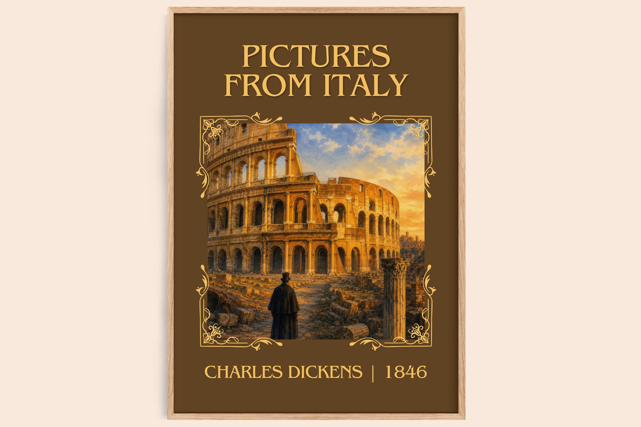 Pictures From Italy Classic Book Art Print by Charles Dickens