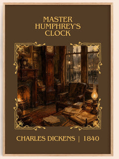 Master Humphrey'S Clock Classic Book Art Print by Charles Dickens – book poster