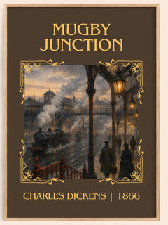 Mugby Junction Classic Book Art Print by Charles Dickens – book poster