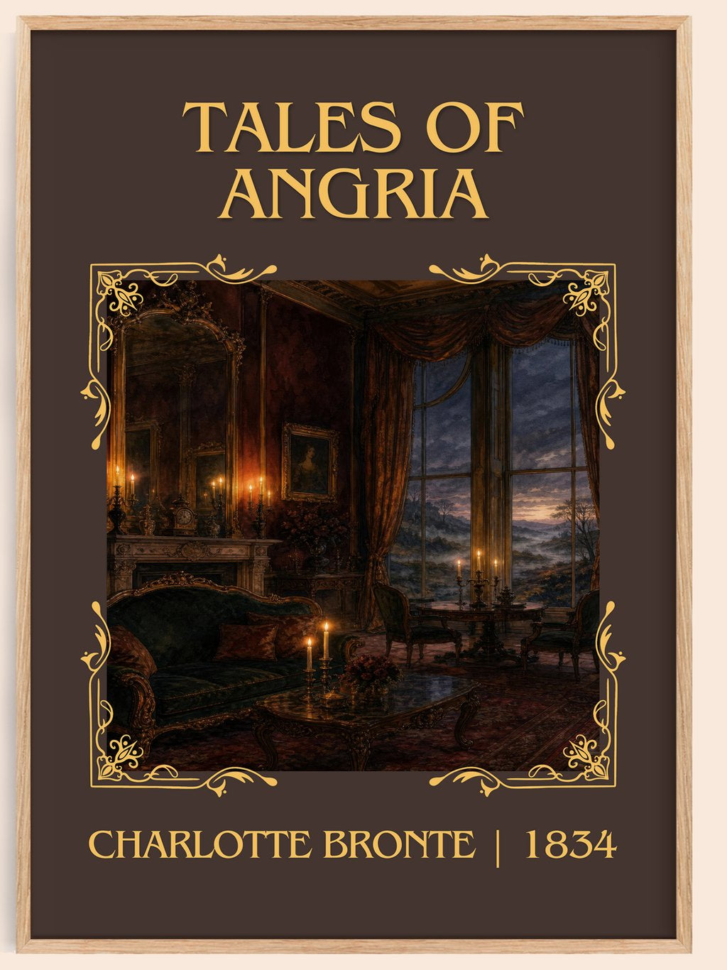 Tales Of Angria Classic Book Art Print by Charlotte Brontë – book poster