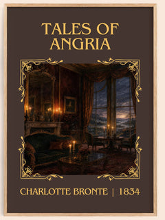 Tales Of Angria Classic Book Art Print by Charlotte Brontë – book poster