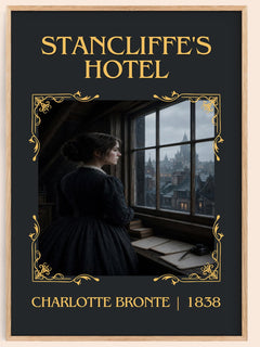 Stancliffe'S Hotel Classic Book Art Print by Charlotte Brontë – book poster