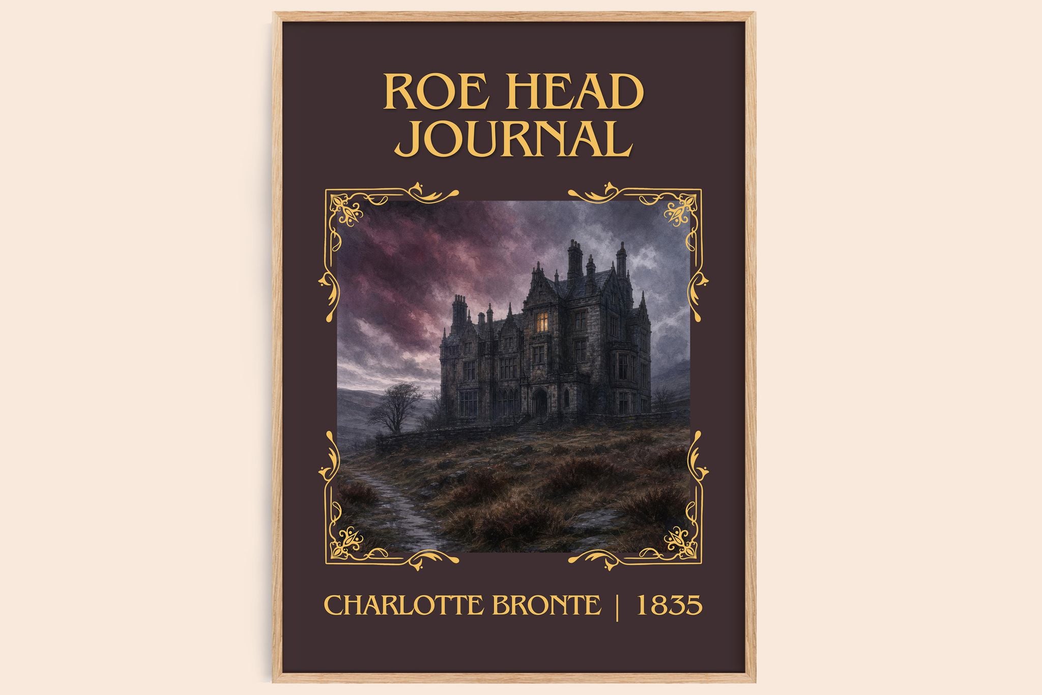 Roe Head Journal Classic Book Art Print by Charlotte Brontë