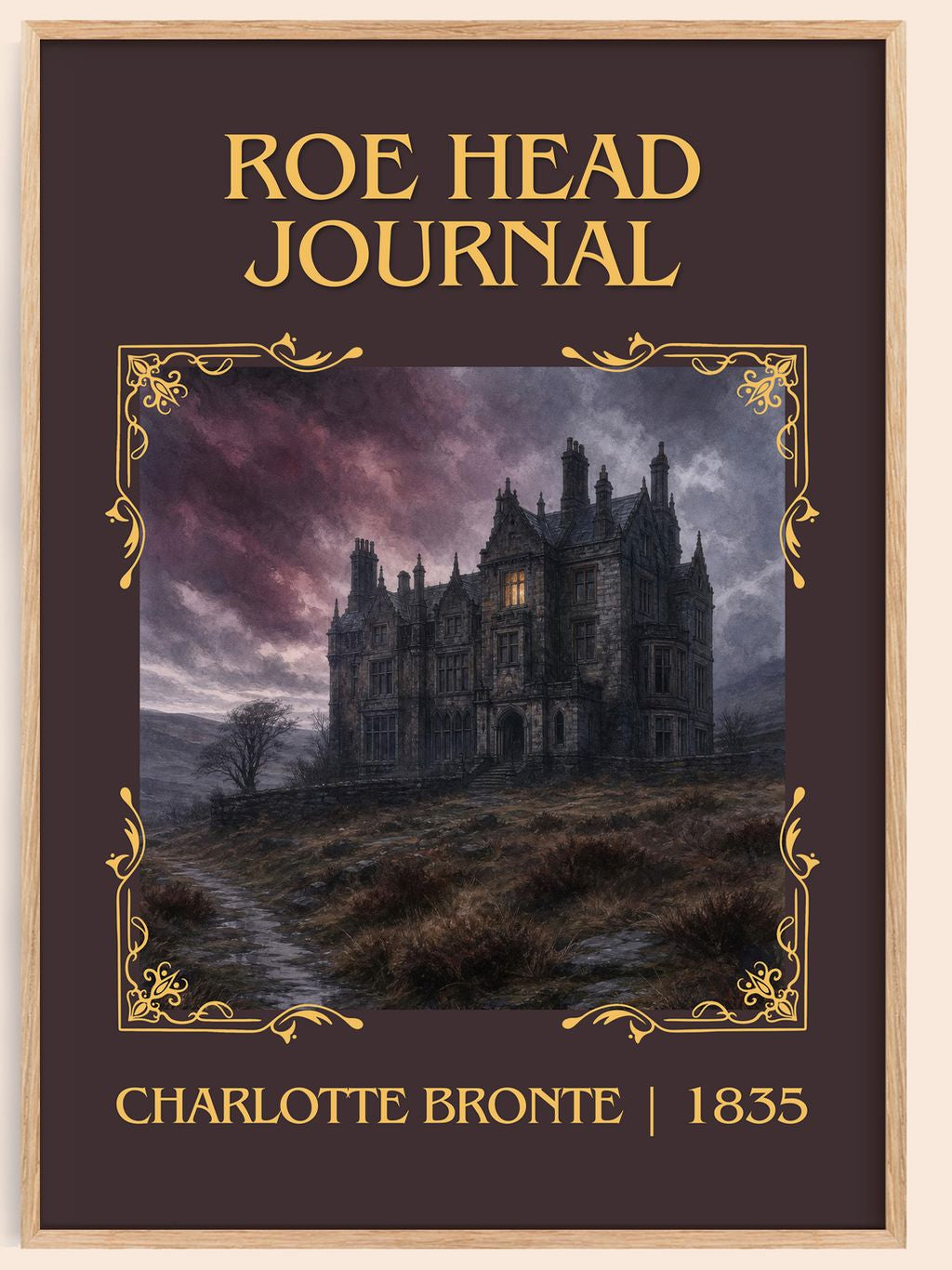 Roe Head Journal Classic Book Art Print by Charlotte Brontë – book poster