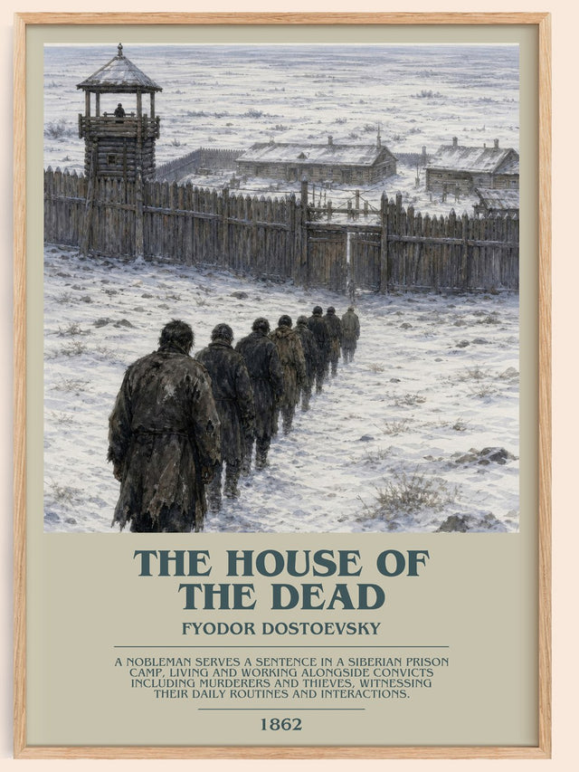 The House Of The Dead Bookish Wall Art by Fyodor Dostoevsky