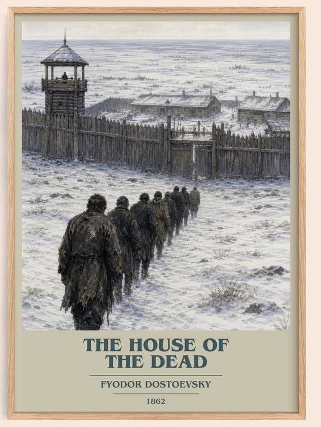 The House Of The Dead Book Cover Poster by Fyodor Dostoevsky