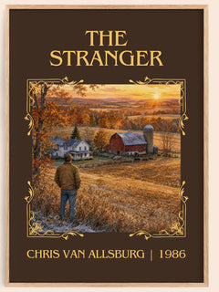 The Stranger Classic Book Art Print by Chris Van Allsburg – book poster