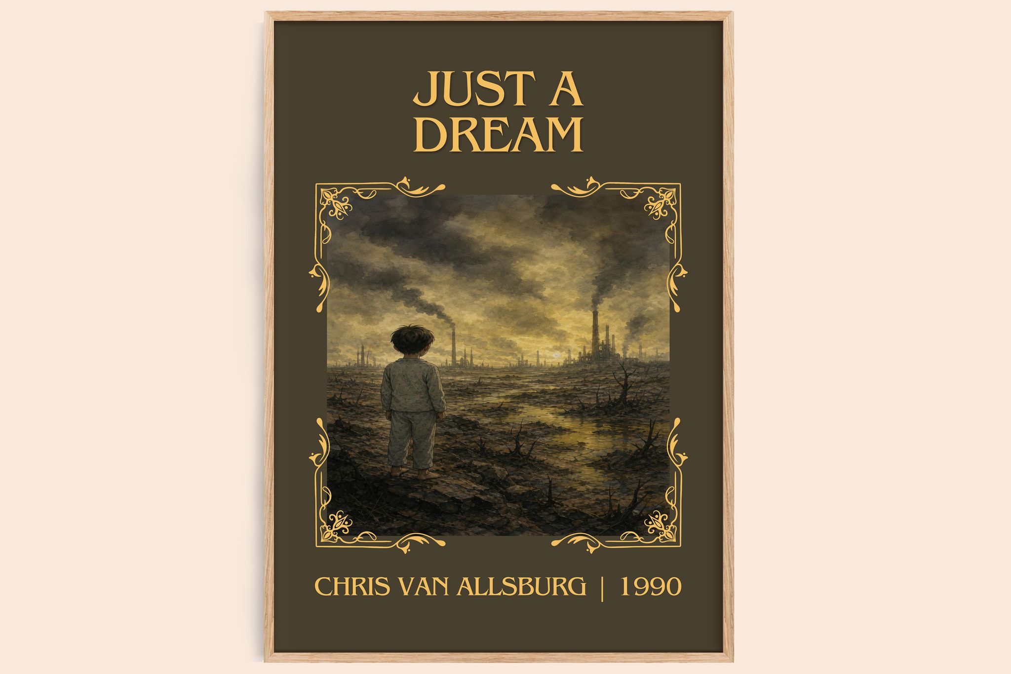 Just A Dream Classic Book Art Print by Chris Van Allsburg