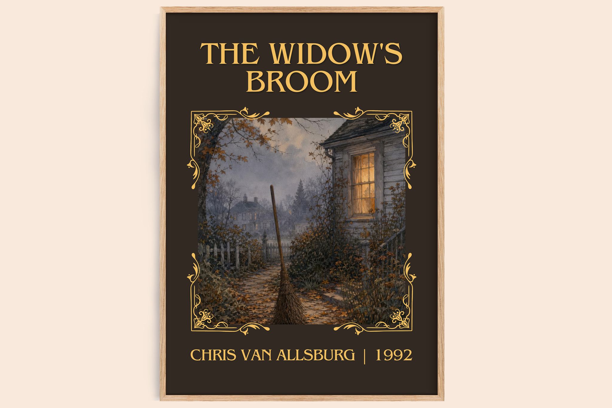The Widow's Broom Classic Book Art Print by Chris Van Allsburg