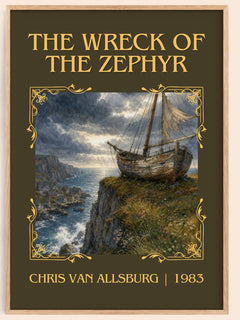 The Wreck Of The Zephyr Classic Book Art Print by Chris Van Allsburg – book poster