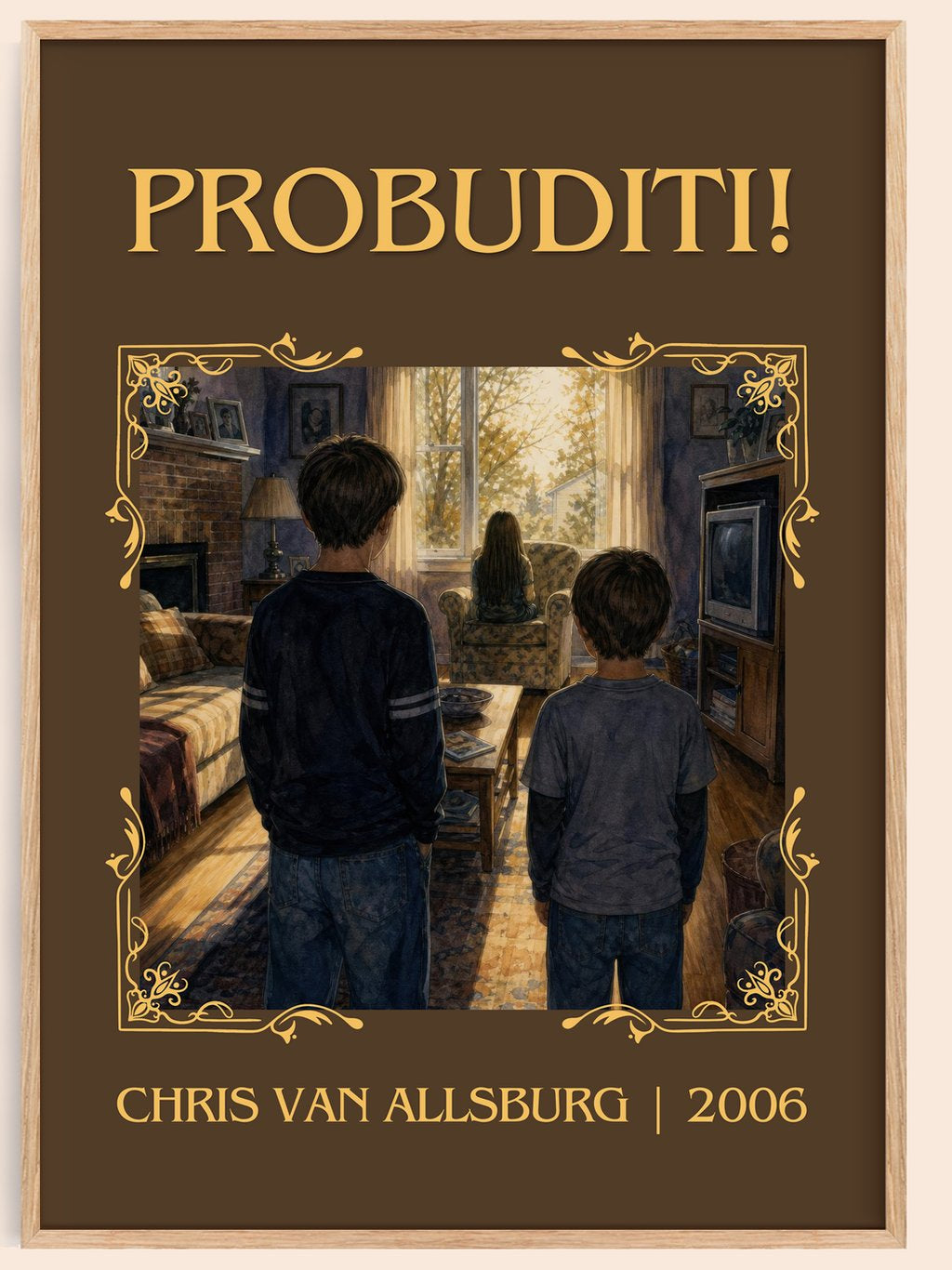Probuditi! Classic Book Art Print by Chris Van Allsburg – book poster