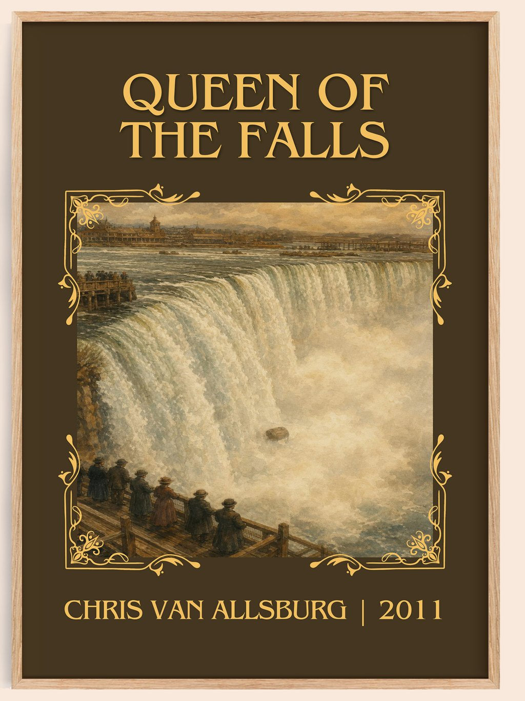 Queen Of The Falls Classic Book Art Print by Chris Van Allsburg – book poster