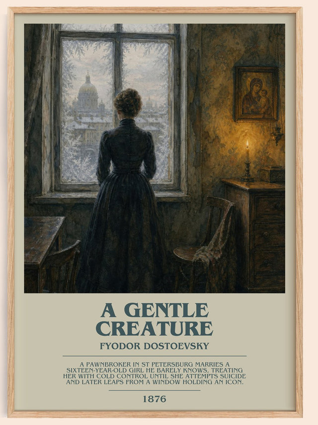 A Gentle Creature Bookish Wall Art by Fyodor Dostoevsky