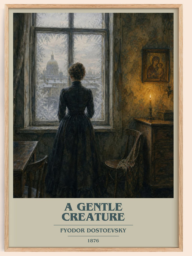 A Gentle Creature Book Cover Poster by Fyodor Dostoevsky