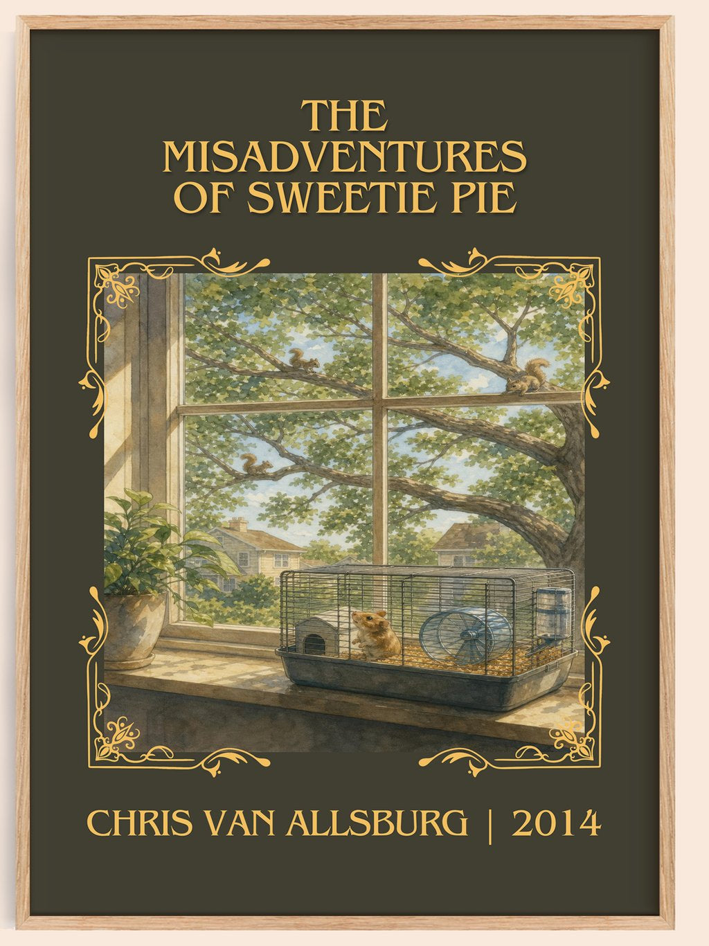 Misadventures Of Sweetie Pie Classic Book Art Print by C. Allsburg – book poster