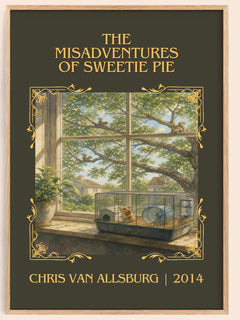 Misadventures Of Sweetie Pie Classic Book Art Print by C. Allsburg – book poster