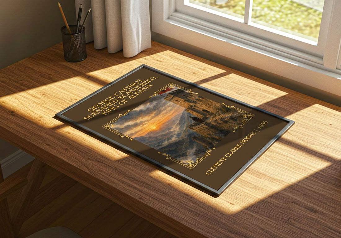 George Castriot, Surnamed Scanderbeg, King Of Albania Classic Book – print on a sunlit desk