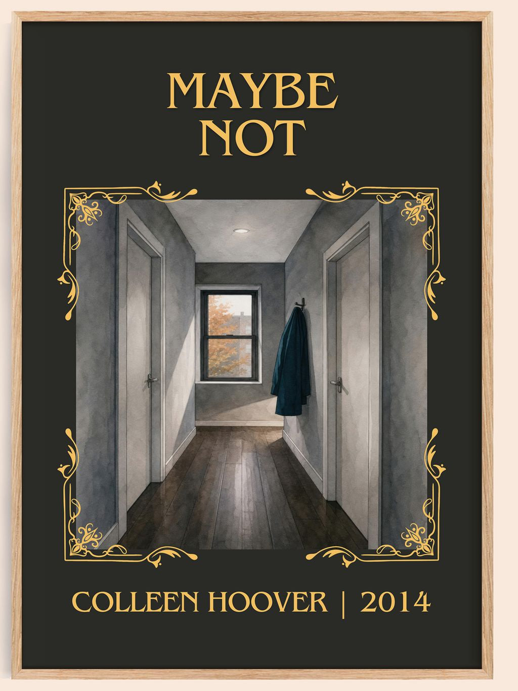 Maybe Not Classic Book Art Print by Colleen Hoover – book poster