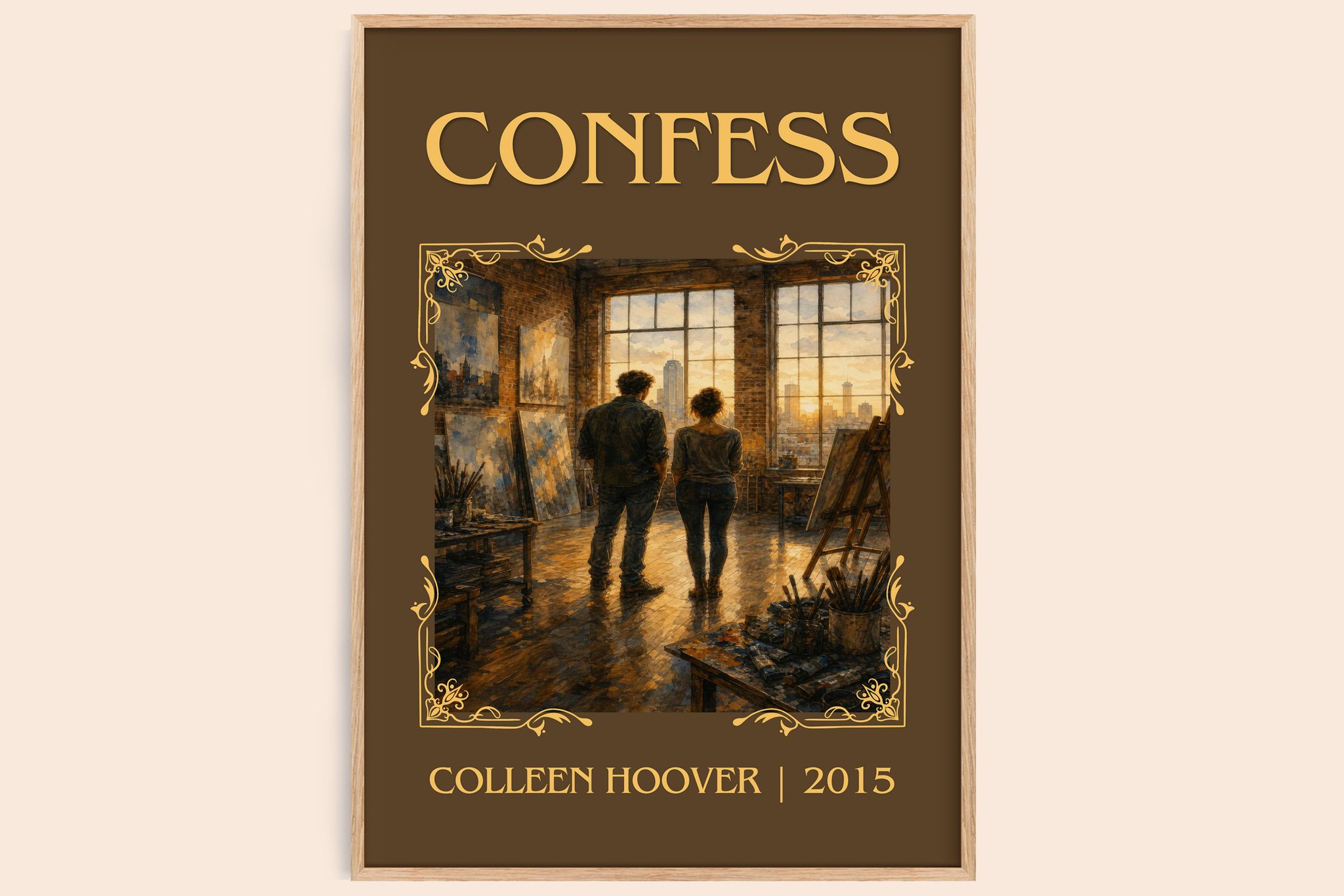 Confess Classic Book Art Print by Colleen Hoover
