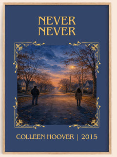 Never Never Classic Book Art Print by Colleen Hoover – book poster