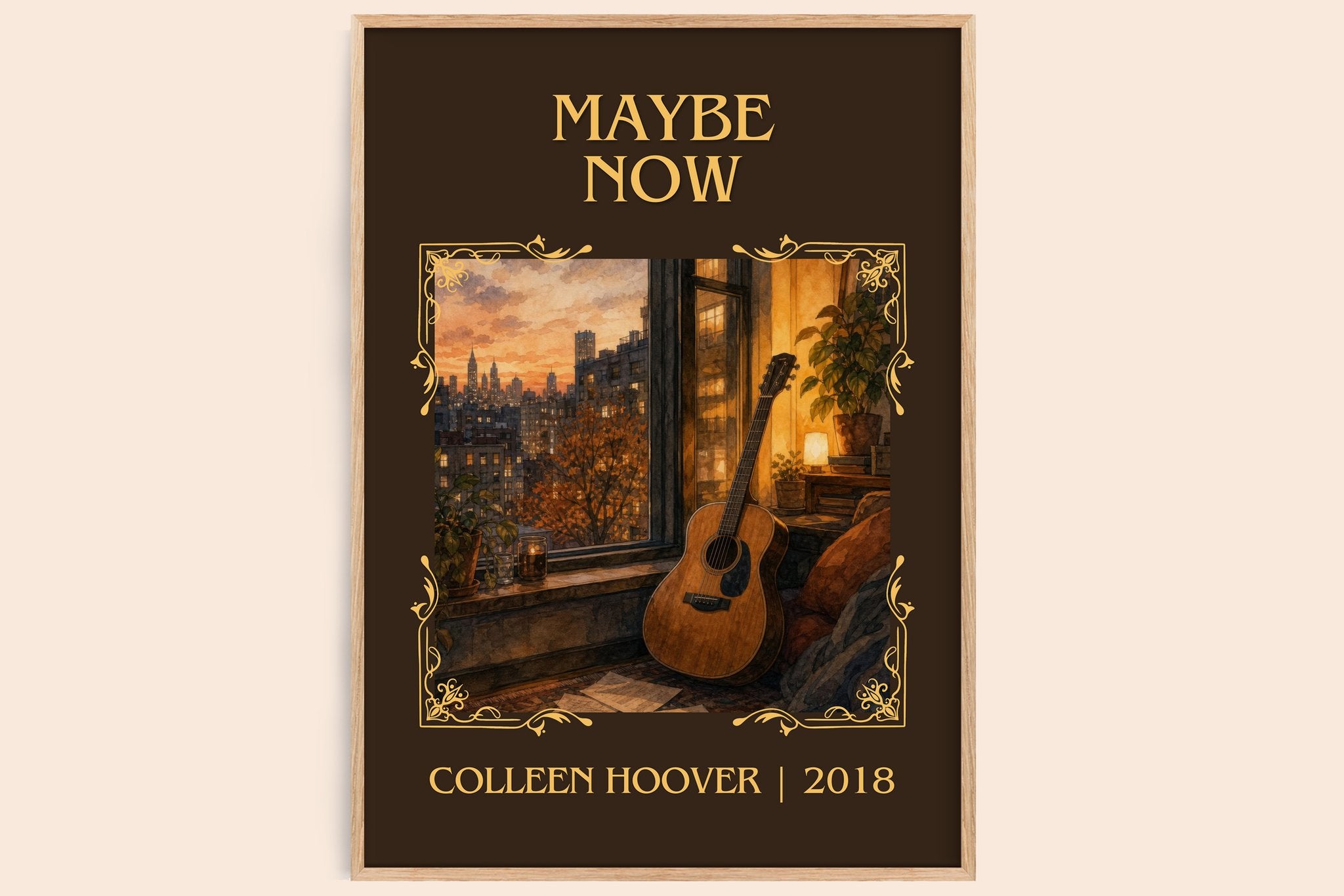 Maybe Now Classic Book Art Print by Colleen Hoover