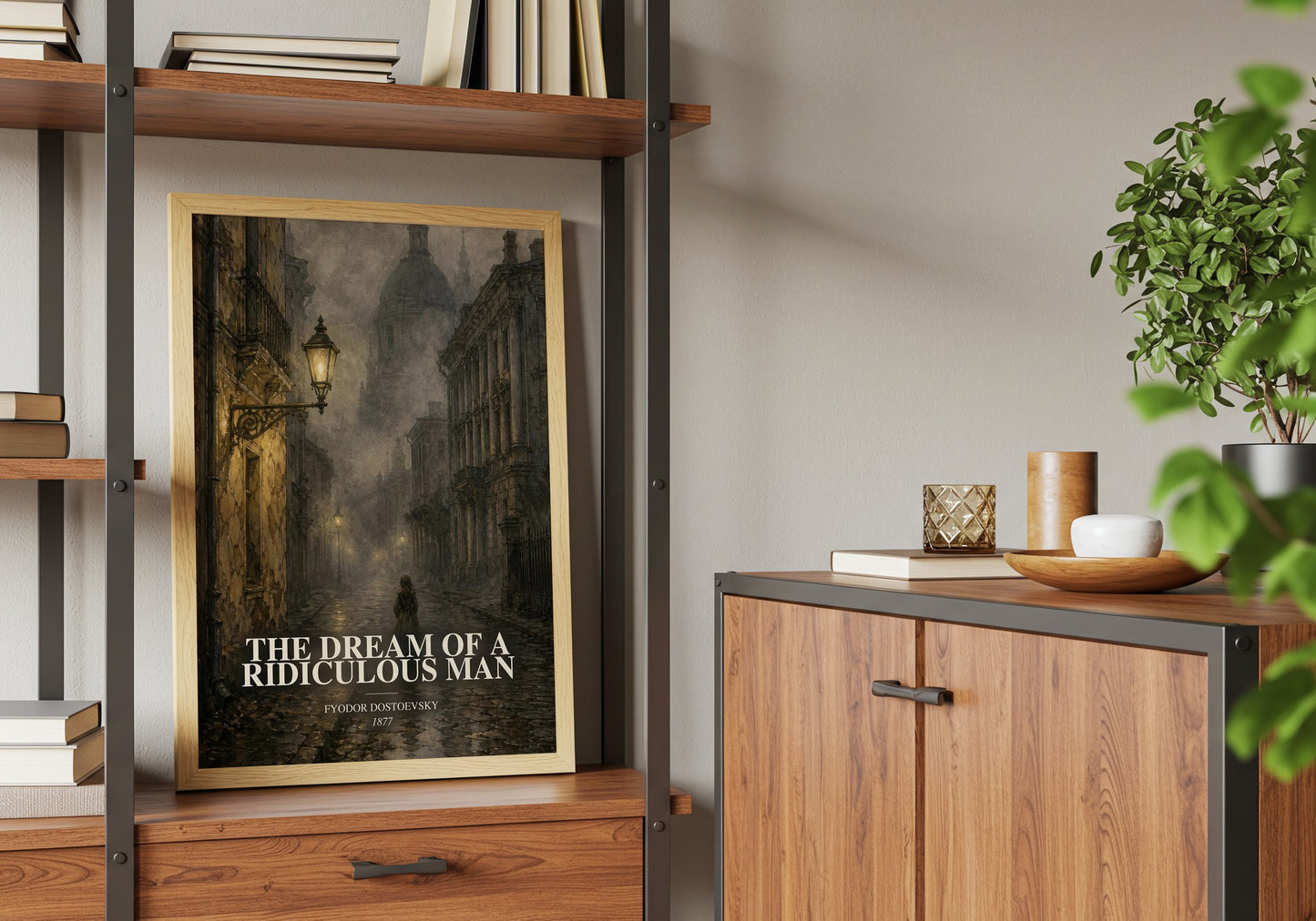 The Dream Of A Ridiculous Man book watercolour illustration paper finish options – matte satin gloss