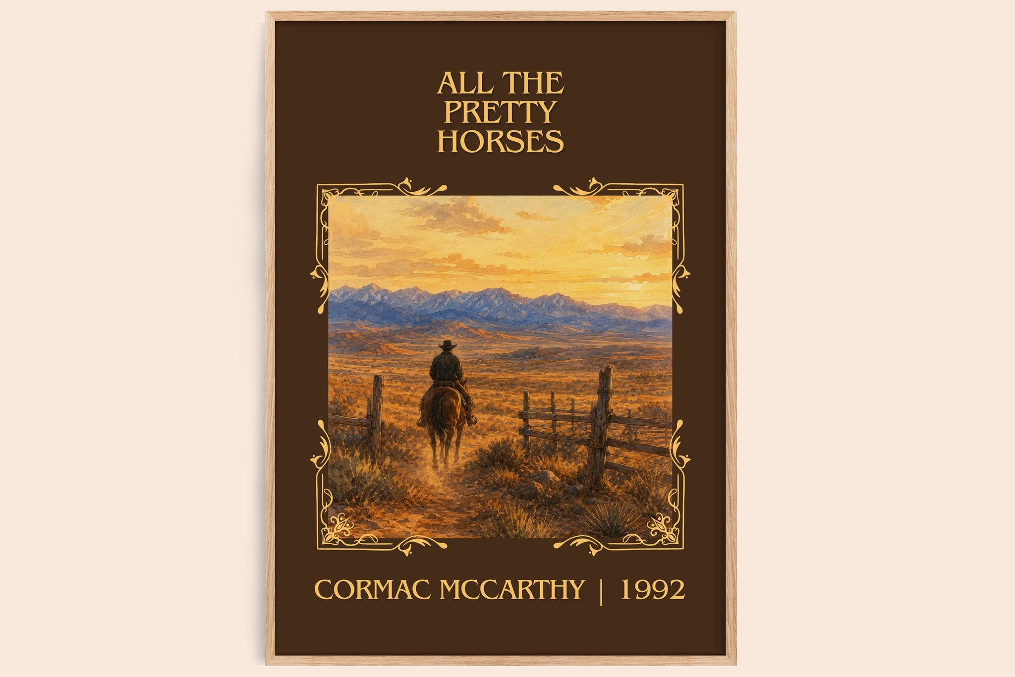 All The Pretty Horses Classic Book Art Print by Cormac Mccarthy