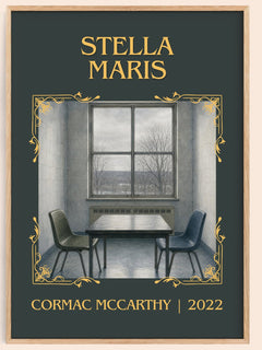Stella Maris Classic Book Art Print by Cormac Mccarthy – book poster