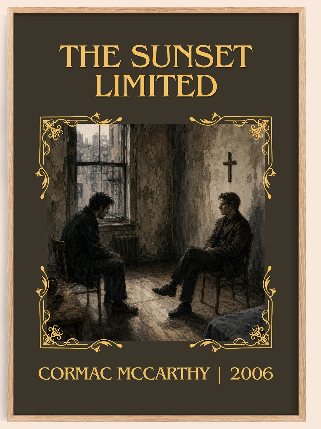 The Sunset Limited Classic Book Art Print by Cormac Mccarthy – book poster