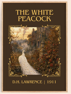 The White Peacock Classic Book Art Print by D.H. Lawrence – book poster